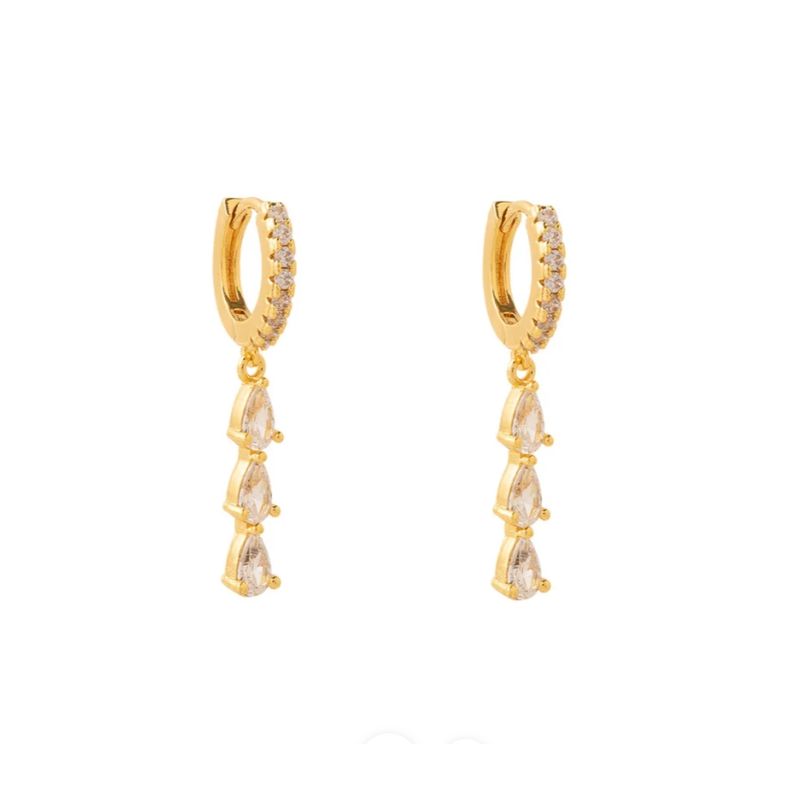BOAZ JOYAS - ARGOLLAS PARIS BAÑADAS EN ORO