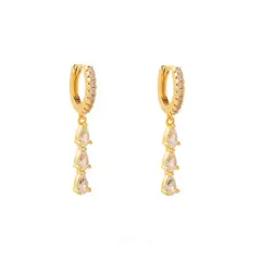 BOAZ JOYAS - ARGOLLAS PARIS BAÑADAS EN ORO