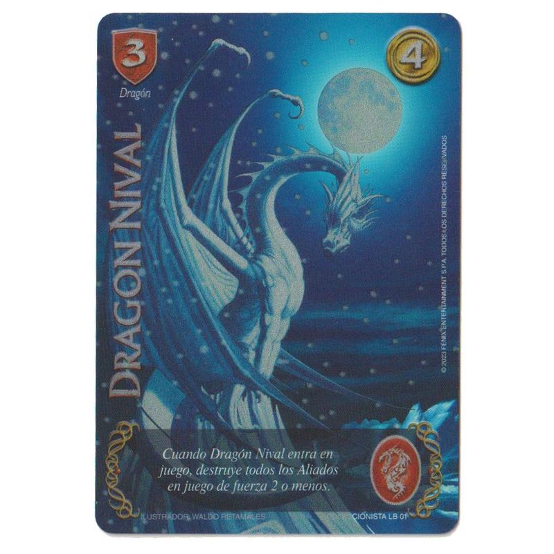 MITOS Y LEYENDAS - Carta Promo Dragon Nival Coleccionista Myl