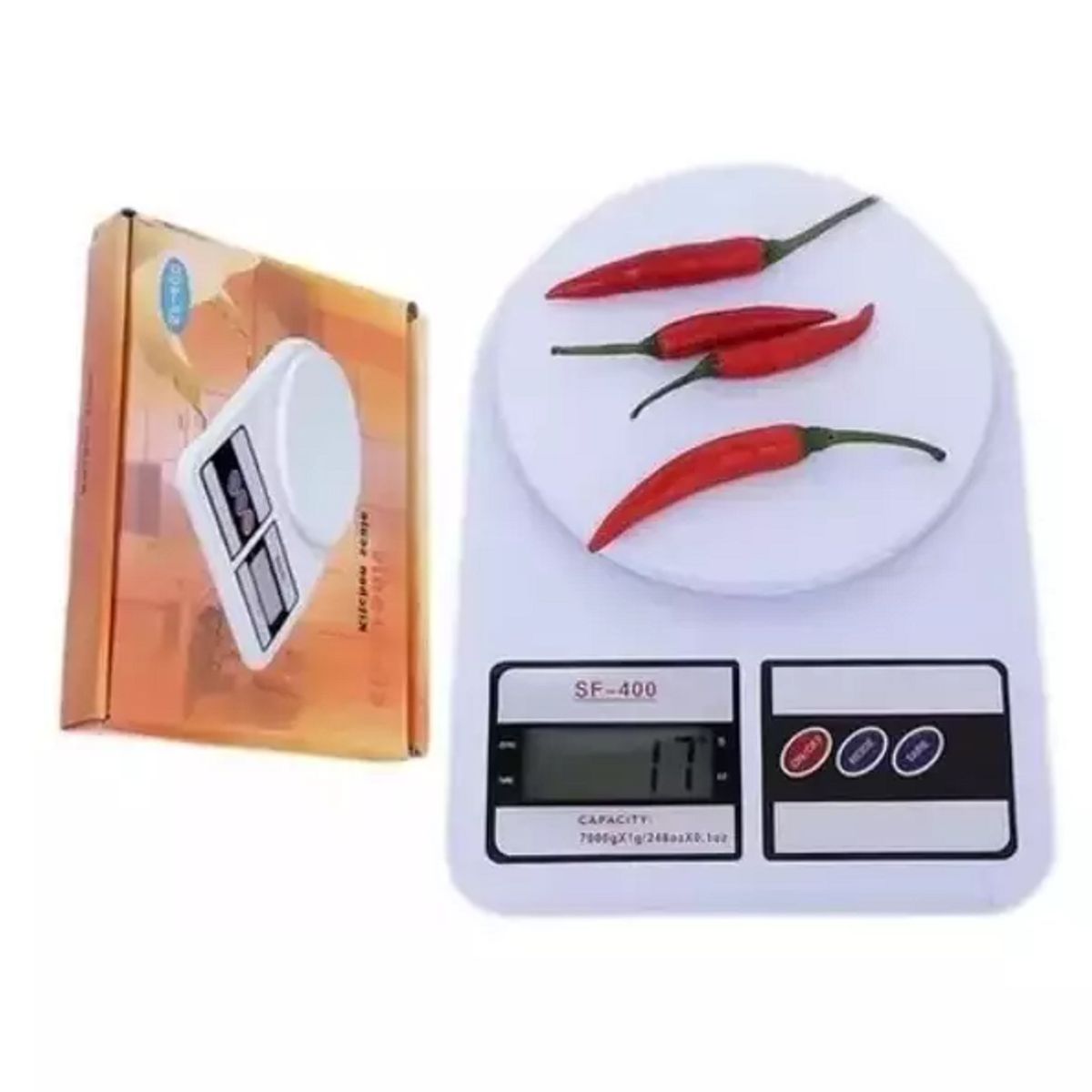 GENERICO - Balanza Pesa Digital Para Cocina Comercio 7kg