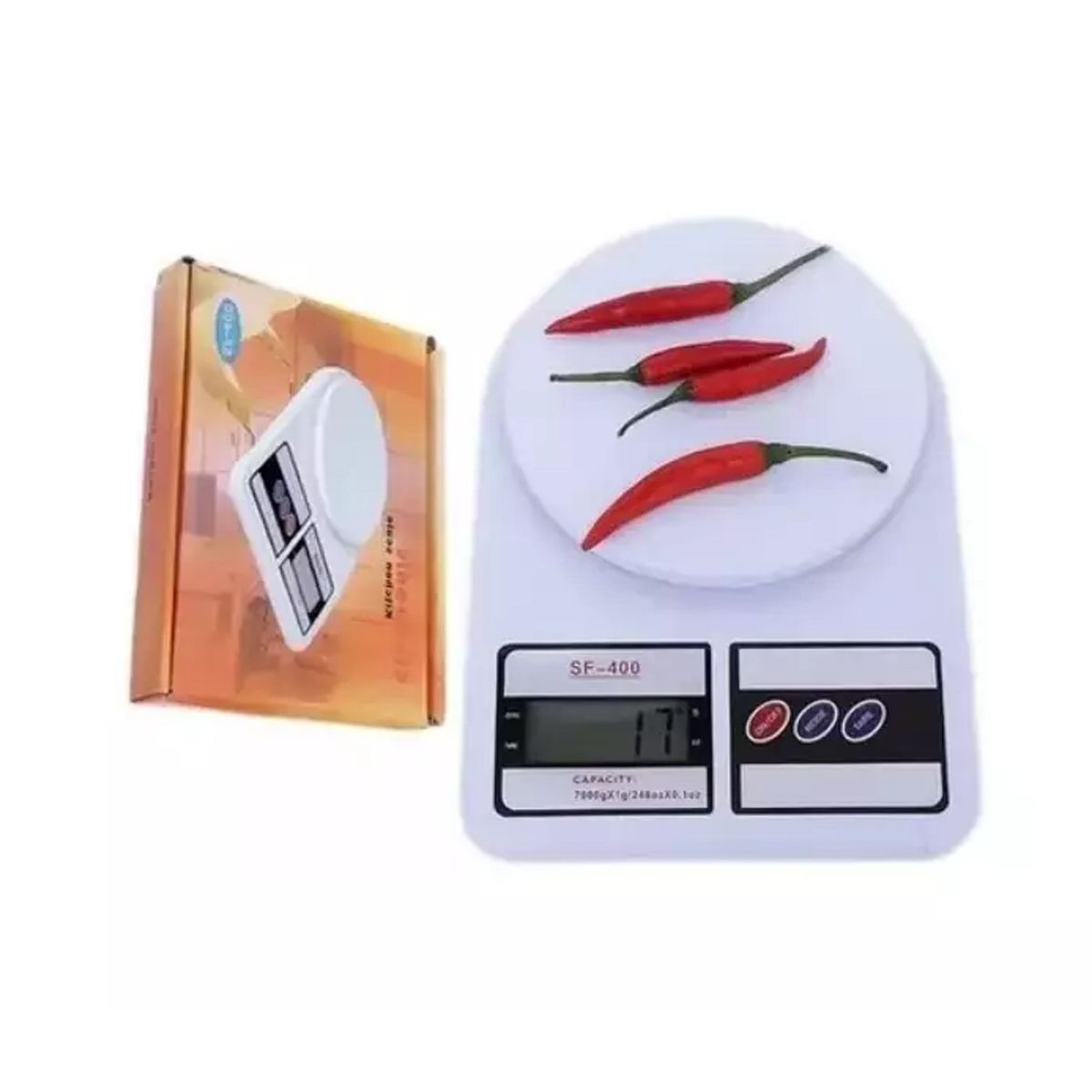 GENERICO - Balanza Pesa Digital Para Cocina Comercio 7kg