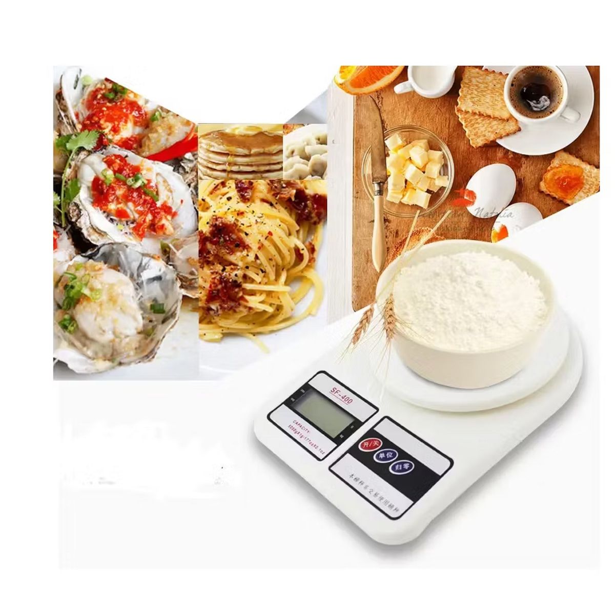 GENERICO - Balanza Pesa Digital Para Cocina Comercio 7kg