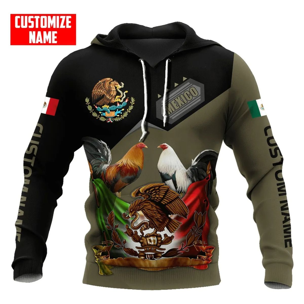 BLWOENS - Polerón con estampado para Hombre - Bandera México