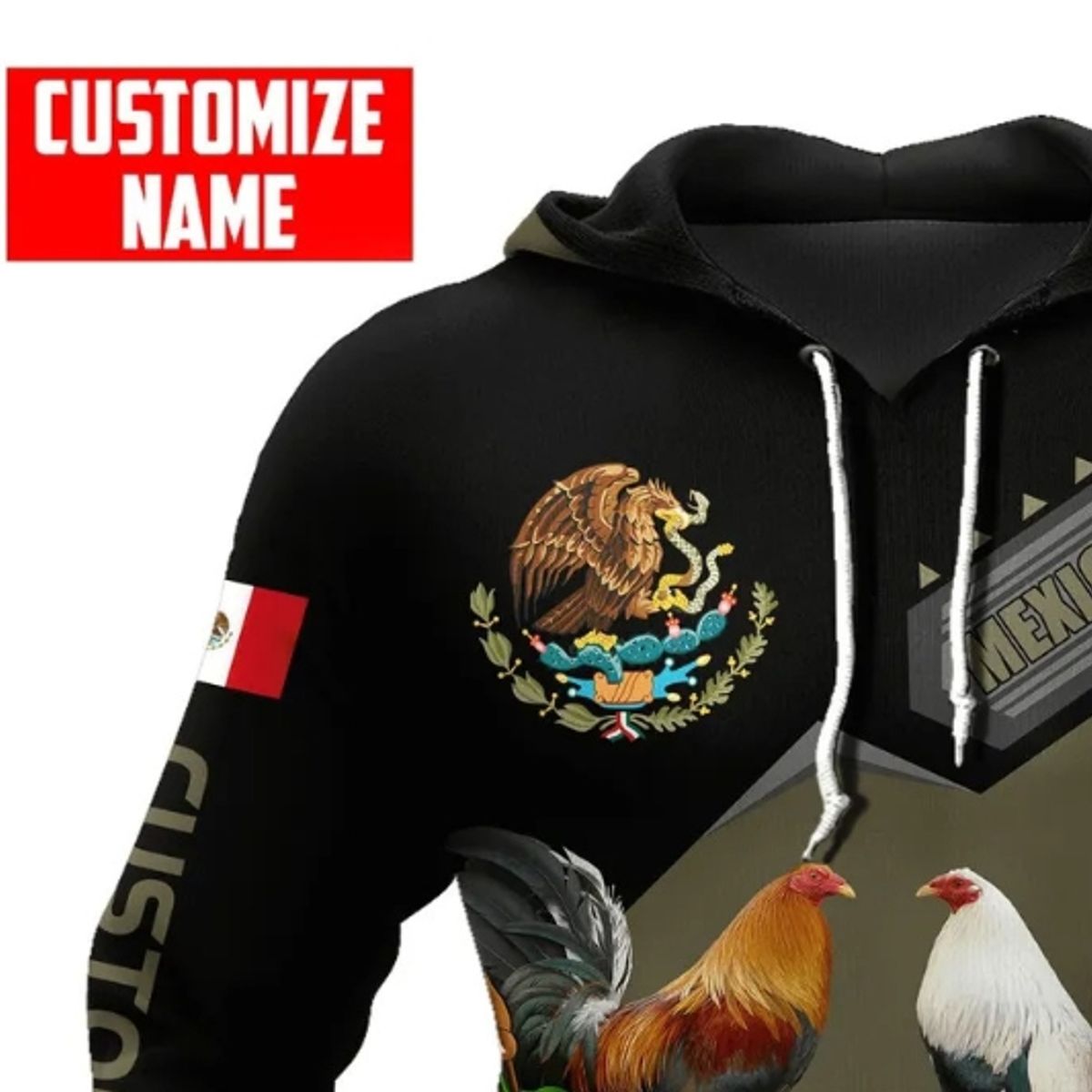 BLWOENS - Polerón con estampado para Hombre - Bandera México