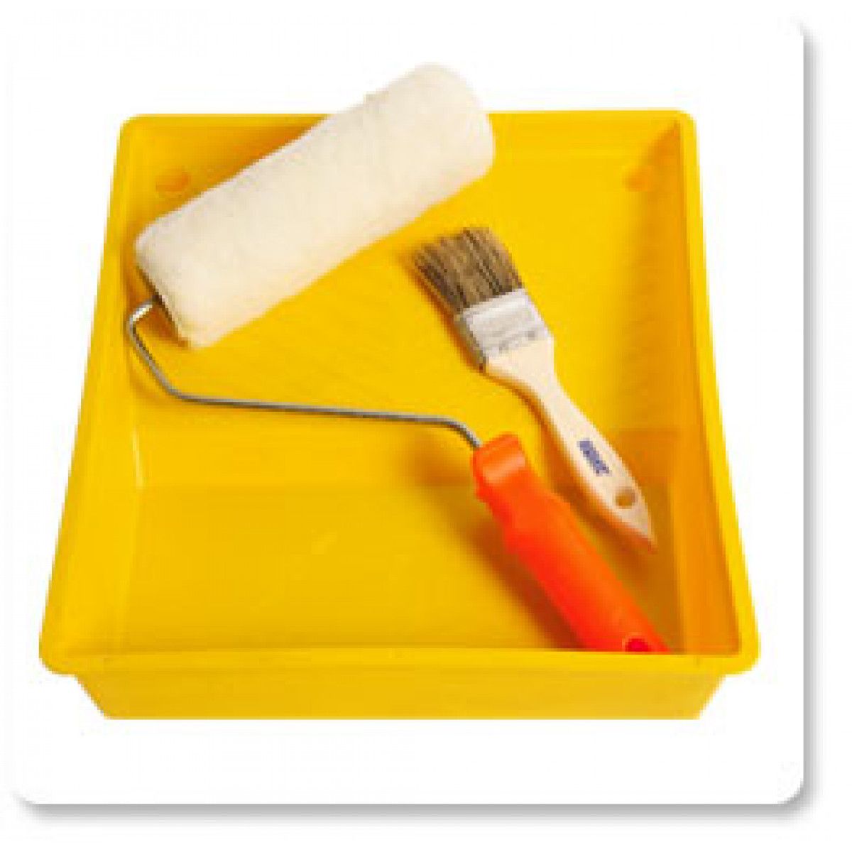 GENERICO - Kit para pintura bandeja + rodillo+ brocha Lizcal Mimbral