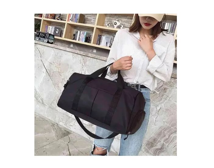 Bolsa Deportiva Gran Capacidad Para Gym Viajes Impermeable Negro TALLA UNICA