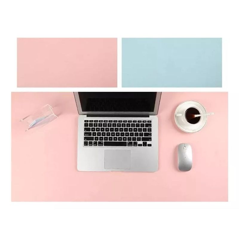 GENERICO - Alfombrilla Mousepad De Cuero Impermeable Reversible 80x40