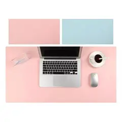 GENERICO - Alfombrilla Mousepad De Cuero Impermeable Reversible 80x40