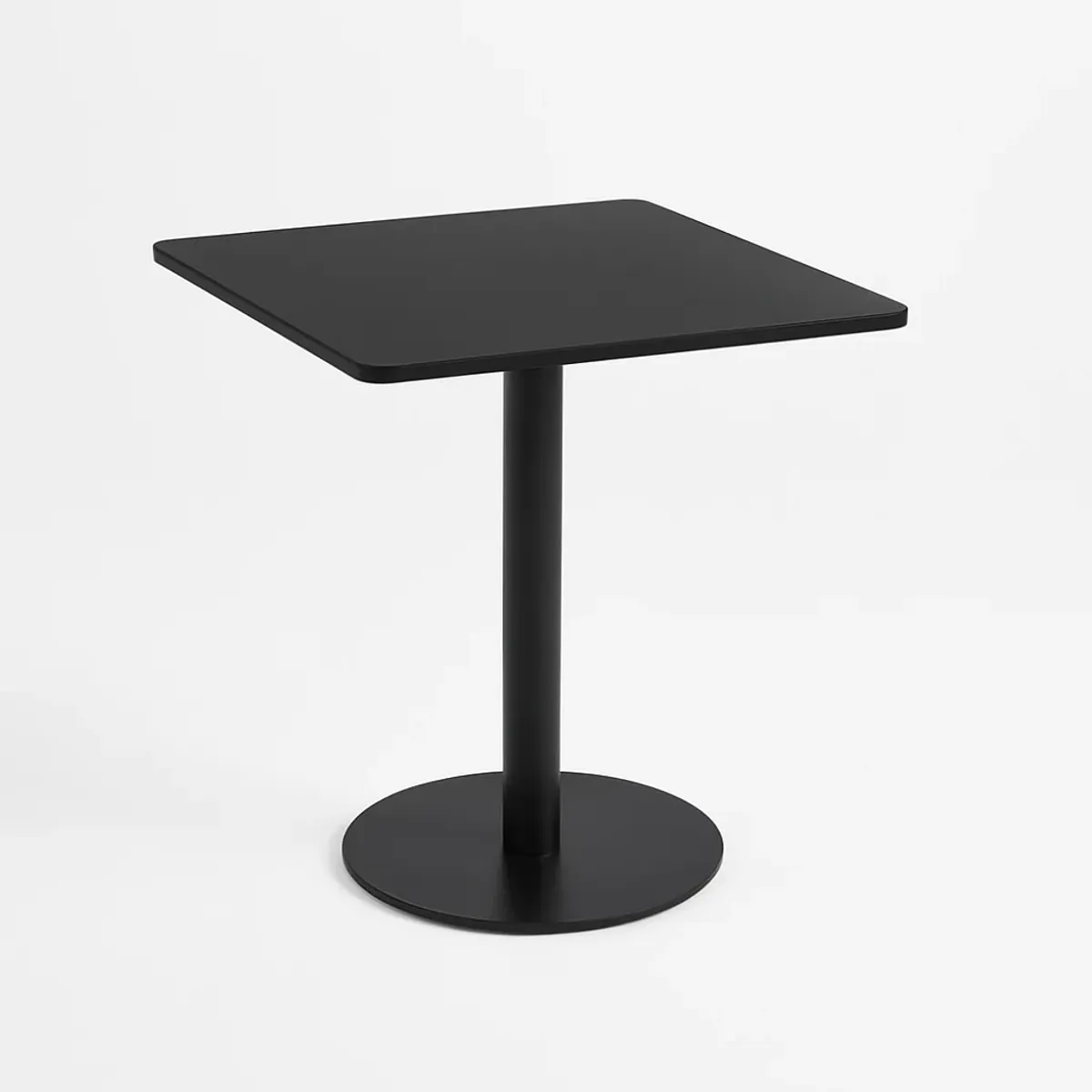 KLIK - Mesa restaurant 70x70 Tubo Metal cubierta MDF KLIK