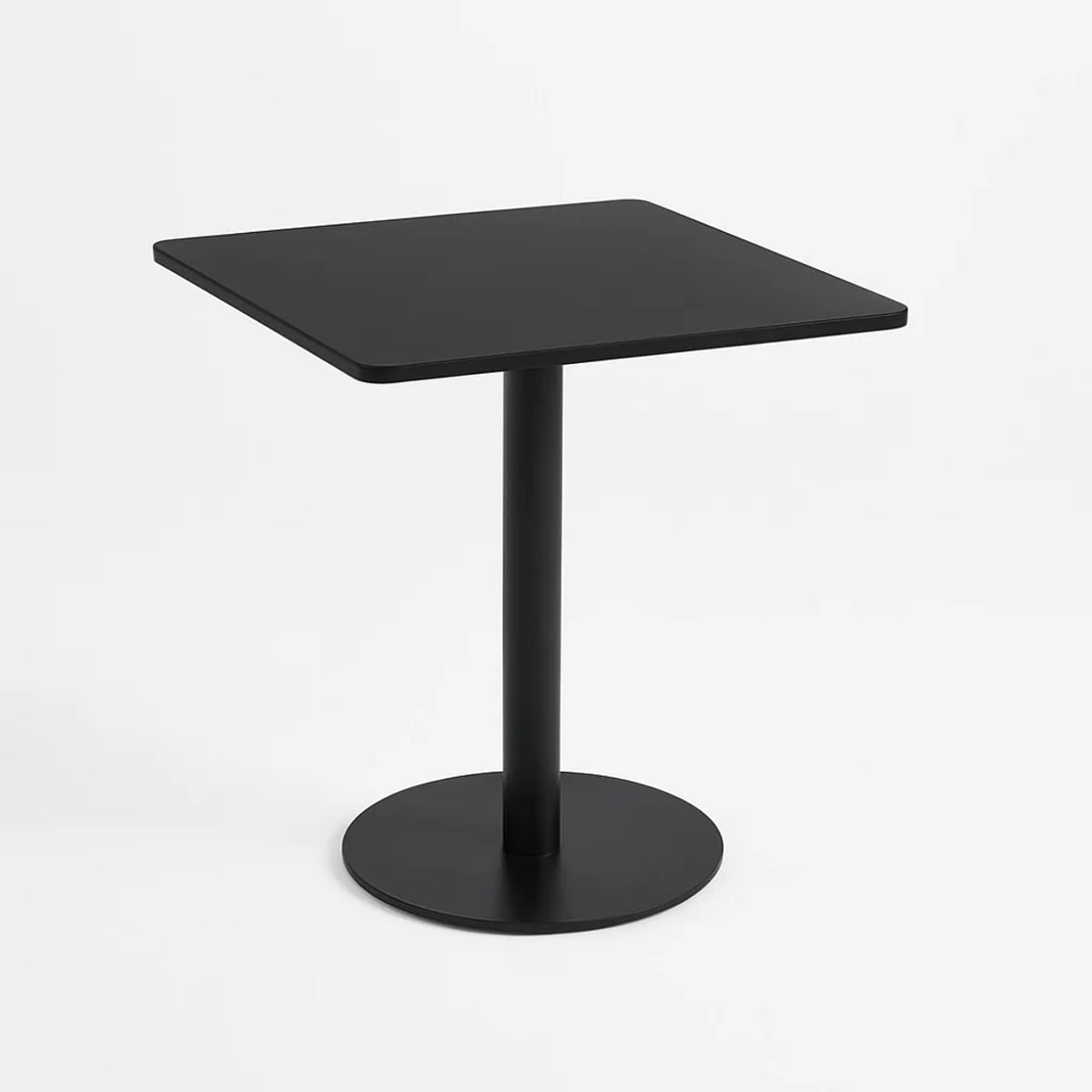 KLIK - Mesa restaurant 70x70 Tubo Metal cubierta MDF KLIK