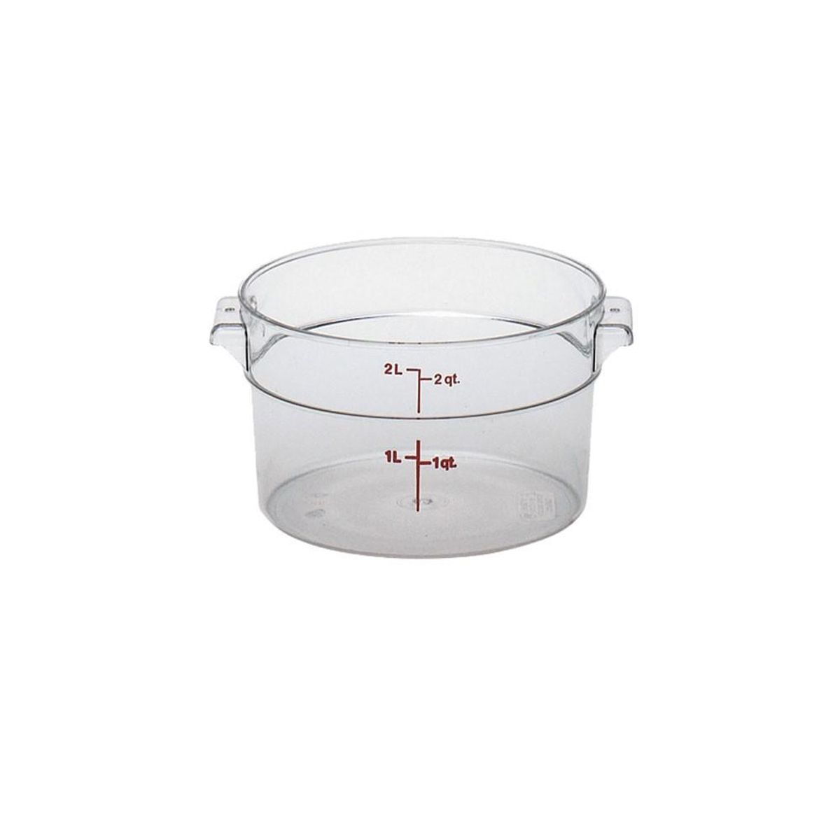 CAMBRO - RECIPIENTE POLICARBONATO REDONDO 2 LT