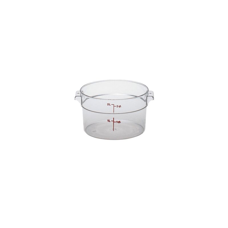 CAMBRO - RECIPIENTE POLICARBONATO REDONDO 2 LT