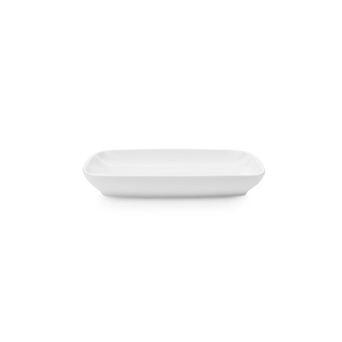 IMAHE - SET DE 4 PLATOS PORCELANA RECTANGULAR KUTAHYA 14 CM