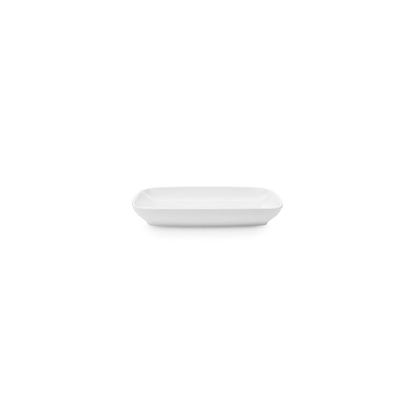 IMAHE - SET DE 4 PLATOS PORCELANA RECTANGULAR KUTAHYA 14 CM