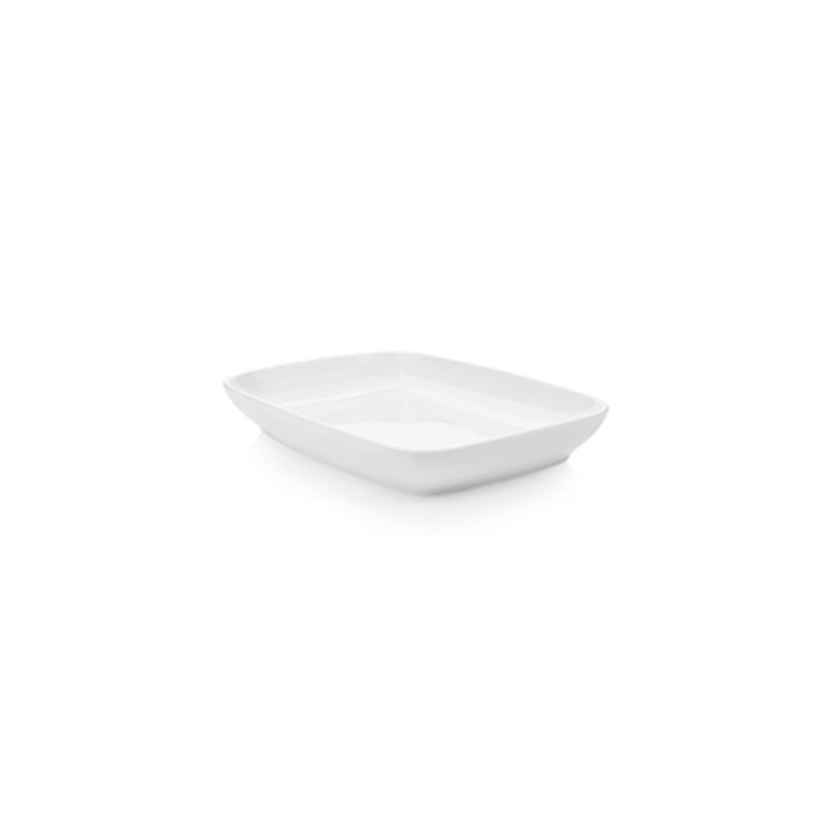IMAHE - SET DE 4 PLATOS PORCELANA RECTANGULAR KUTAHYA 14 CM