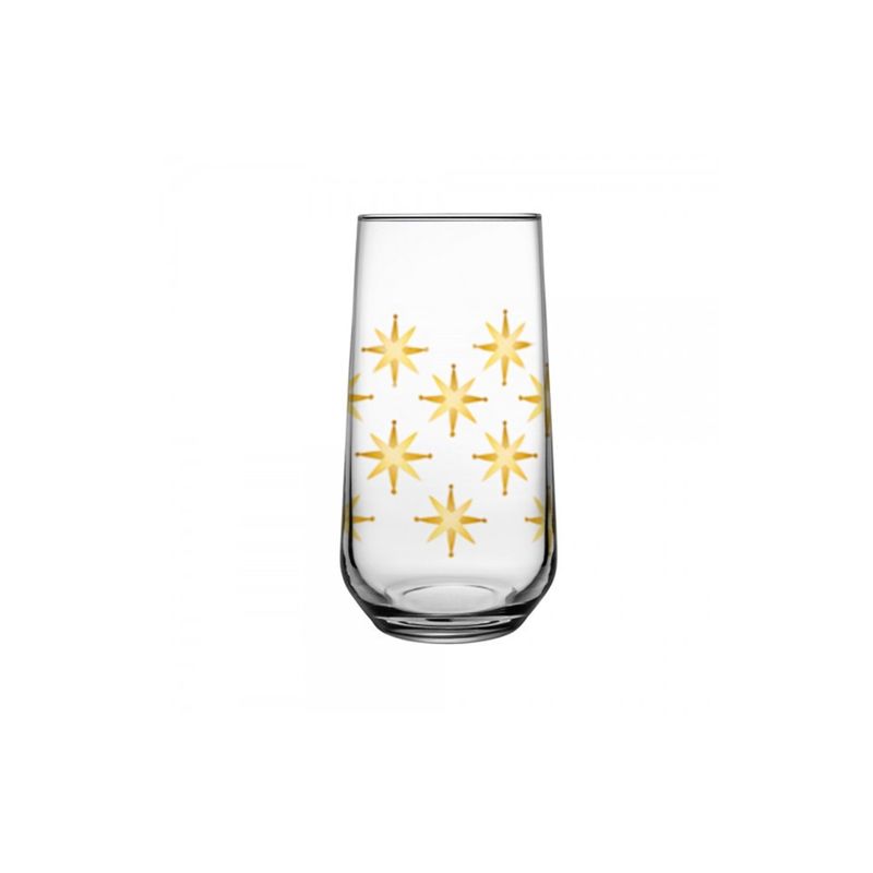 IMAHE - Set 6 Vasos Refresco Alto 490 Cc Linea Allegra Estrellas IMAHE