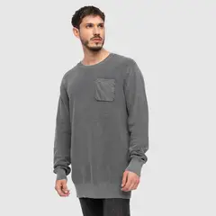 BUBBA - Sweater Cotton Light Grey Black