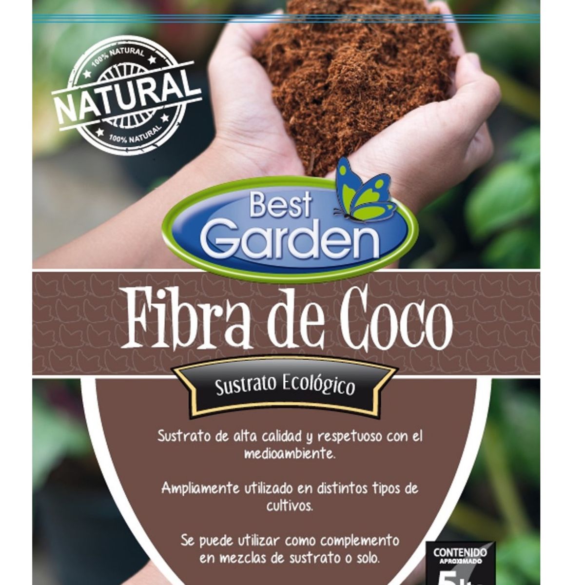 BEST GARDEN - Fibra De Coco 5lts Best Garden