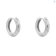BOAZ JOYAS - ARGOLLAS LINA 20MM BAÑADAS EN ORO BLANCO
