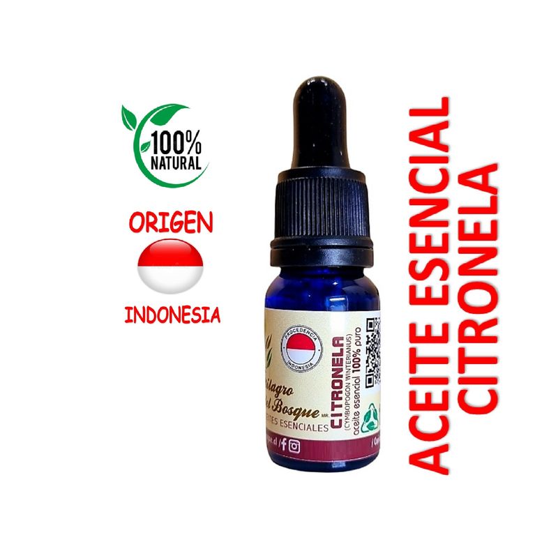 MILAGRO DEL BOSQUE - Aceite Esencial Citronella / Citronela 30 ml