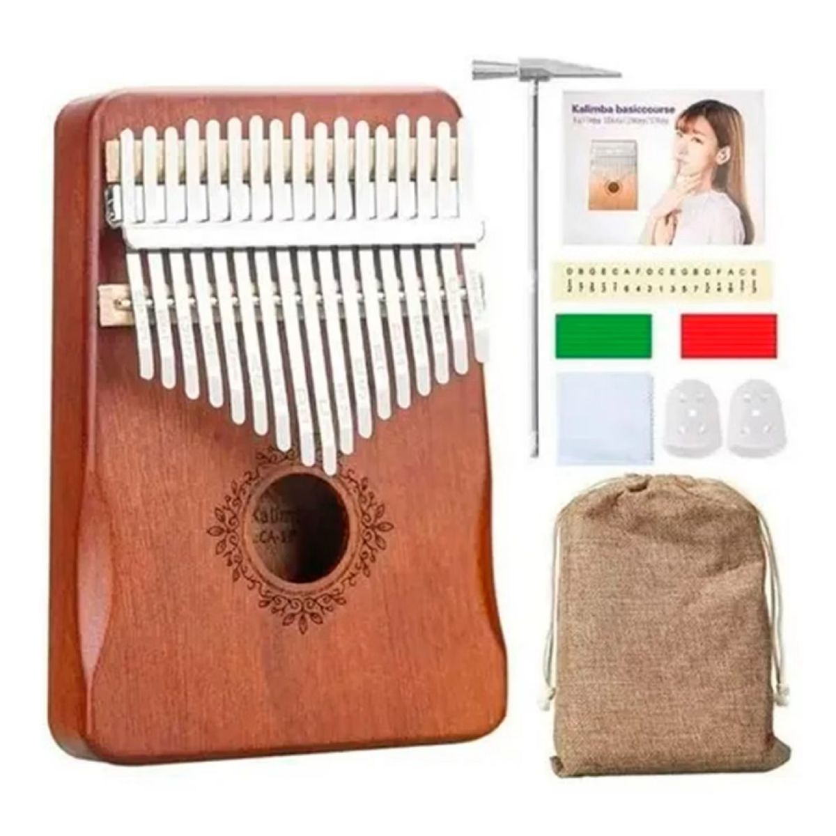 GENERICO - Kalimba Instrumento Musical De 17 Tono De Madera