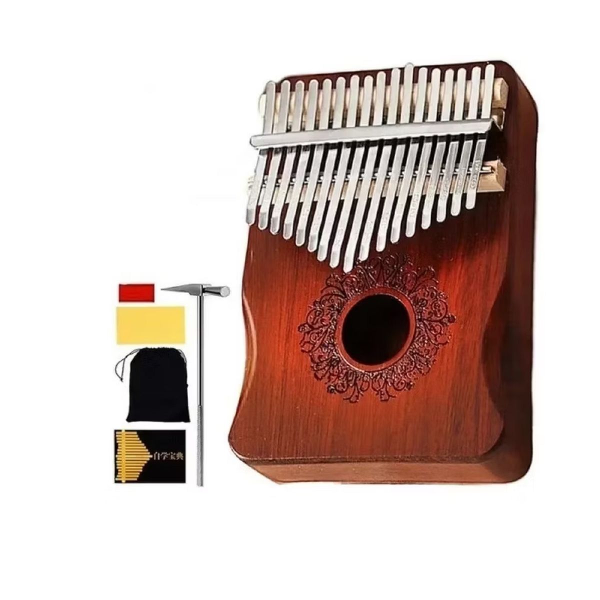 GENERICO - Kalimba Instrumento Musical De 17 Tono De Madera
