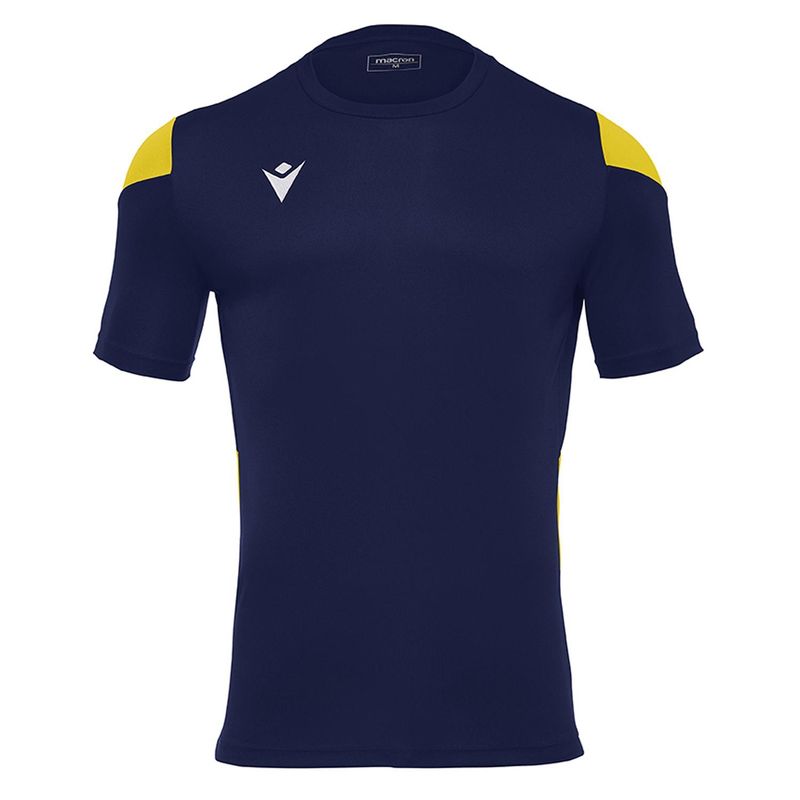 MACRON - Polera Polis Macron Hombre Azul Marino-Amarillo