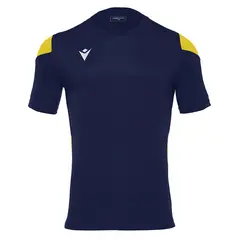 MACRON - Polera Polis Hombre Azul Marino-Amarillo