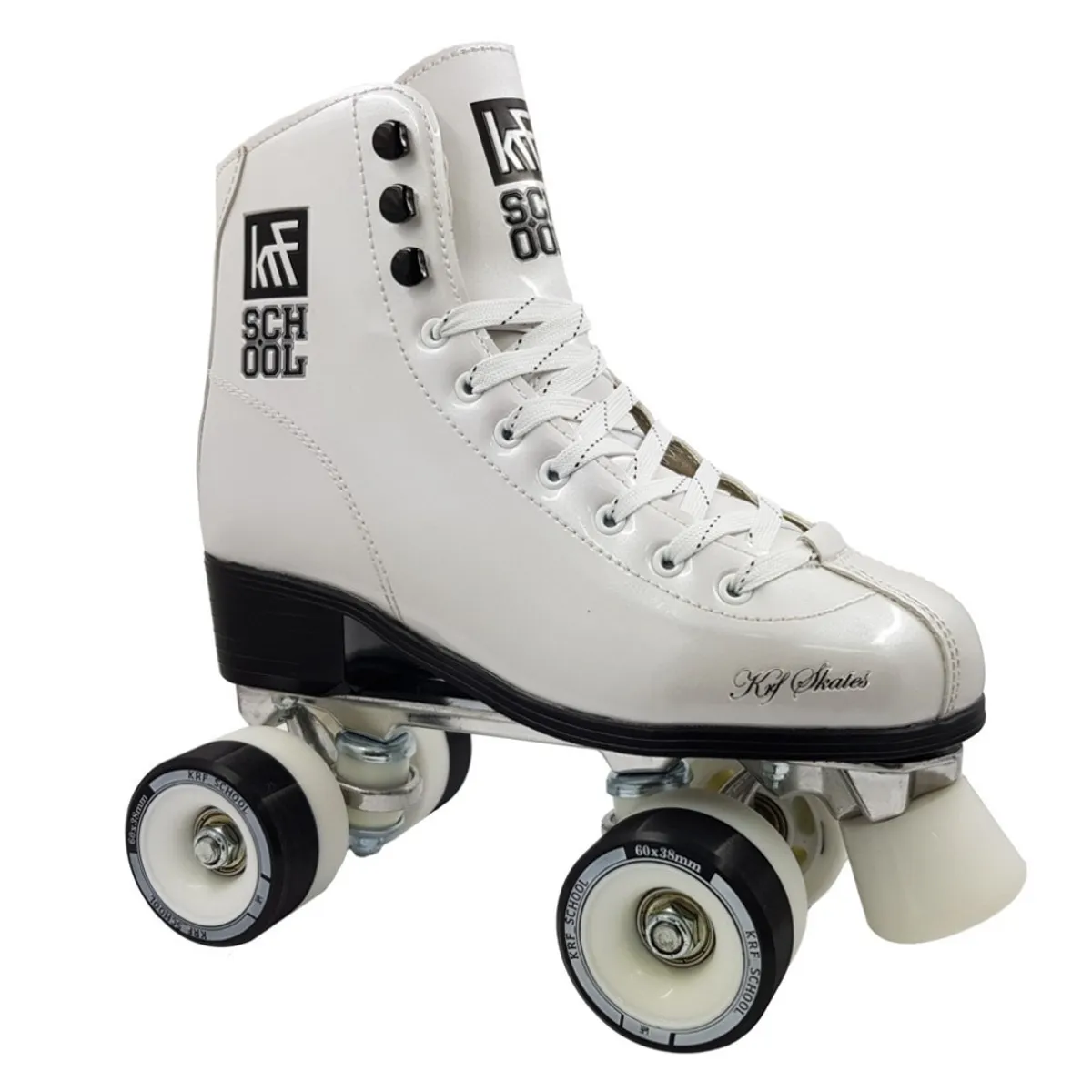 KRF - Patines Artísticos School KRF Blanco Charol Talla 37