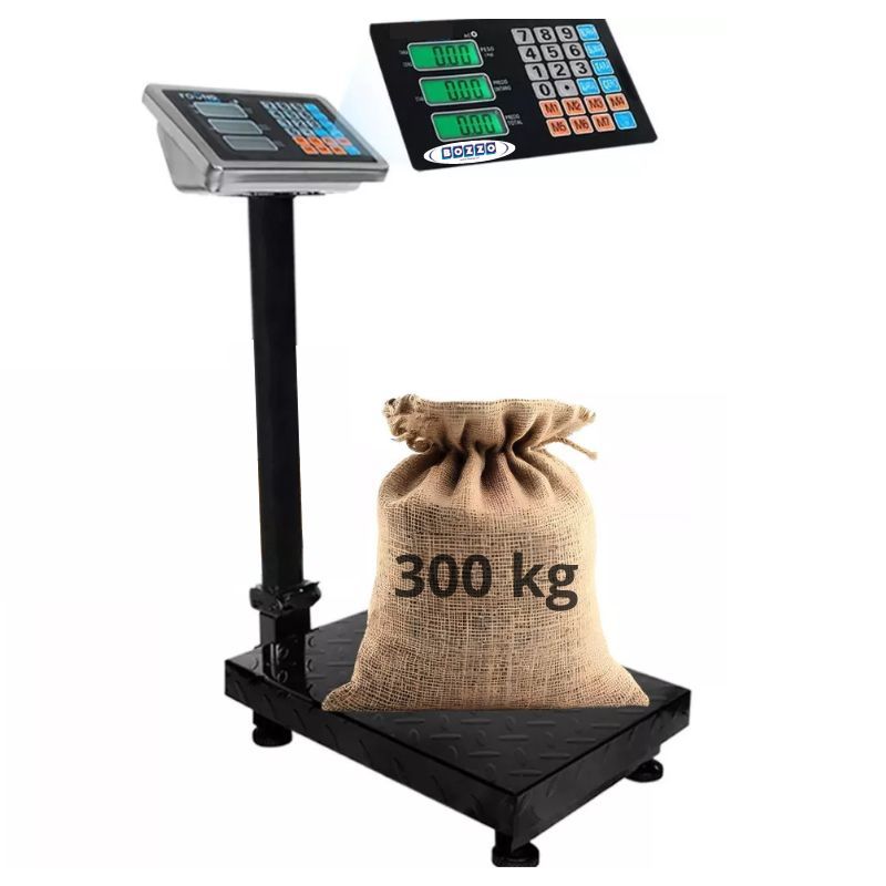 BOZZO - Balanza Pesa Digital 300kg Tipoplataforma