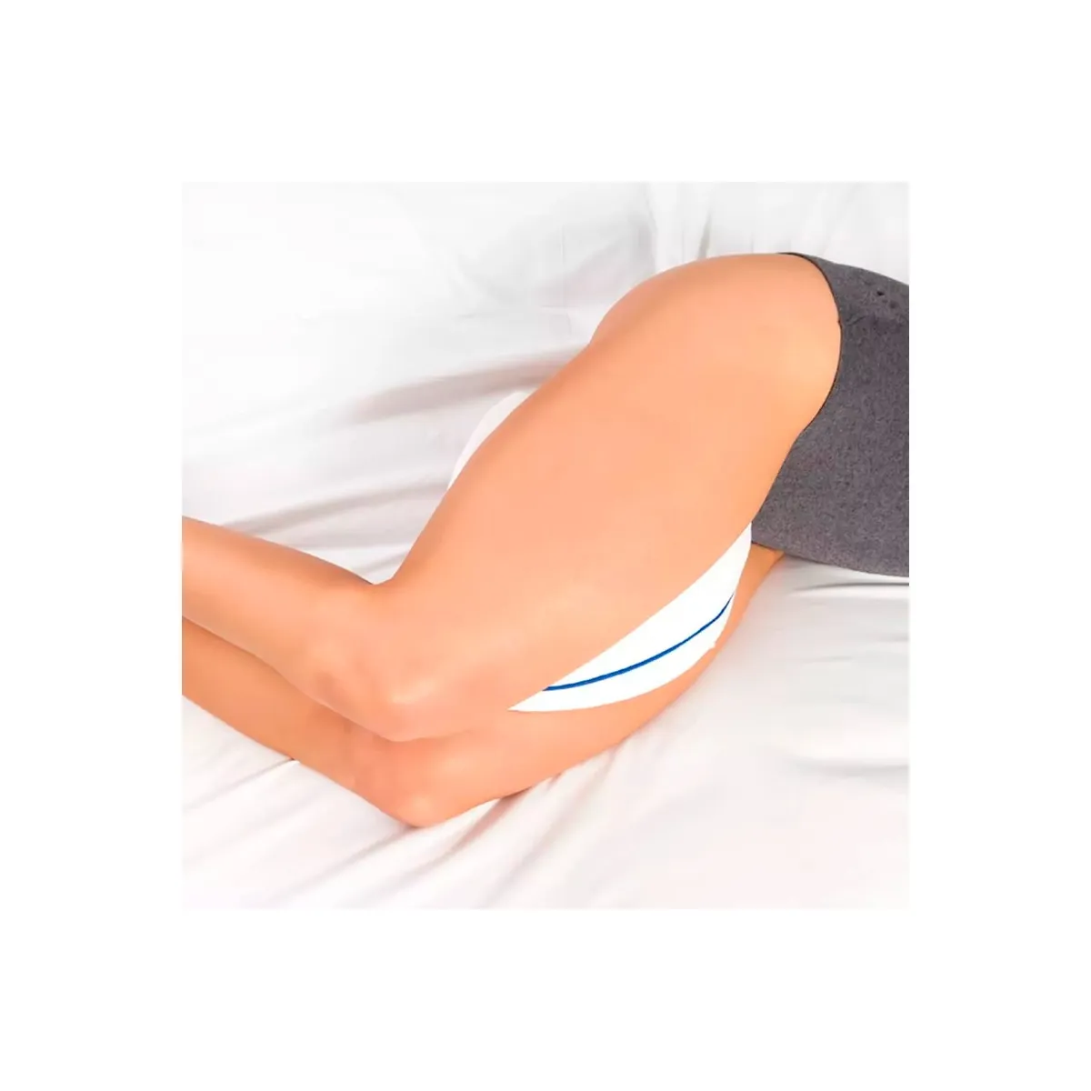 GENERICO - Pack X2 Cojín Almohada Ortopédica Roro Para Piernas Espuma Viscoelástica Con Memoria Terapéutica