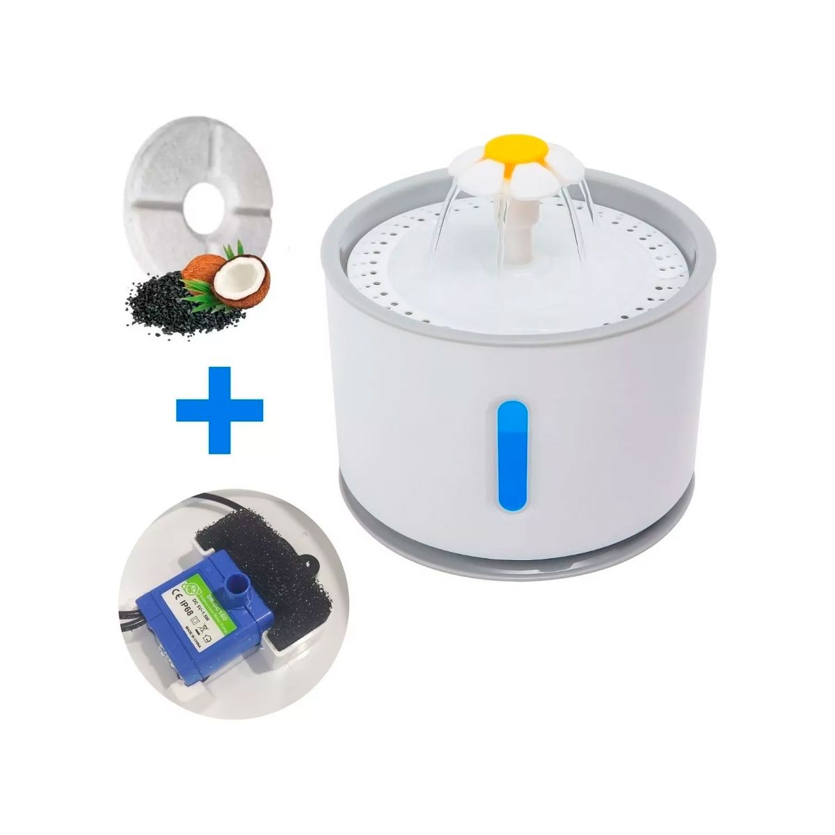 GENERICO - Bebedero Eléctrico De Agua 24lts Para Perros Y Gatos Color Blanco