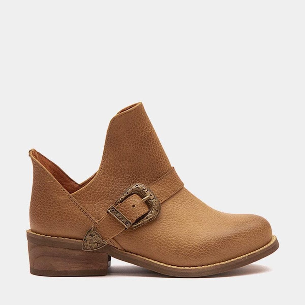 GIANI DAFIRENZE - Botin de mujer cuero camel Lidia Giani Dafirenze