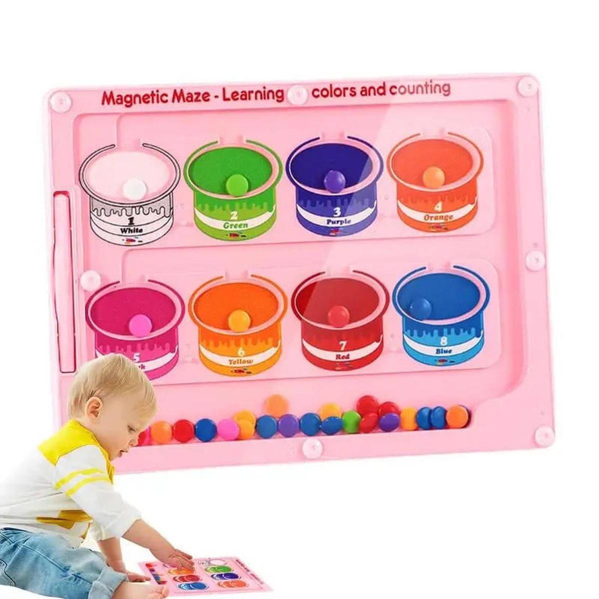 OEM - JUEGO TABLERO COGNITIVO DE COLORES MAGNETICO