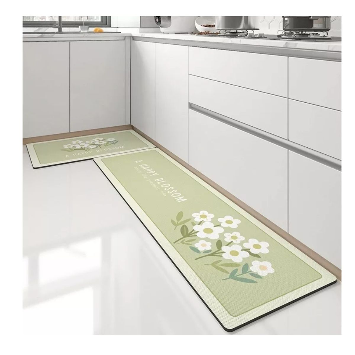 GENERICO - Alfombra Para Cocina Piso Entrada Baño Antideslizante Juego2