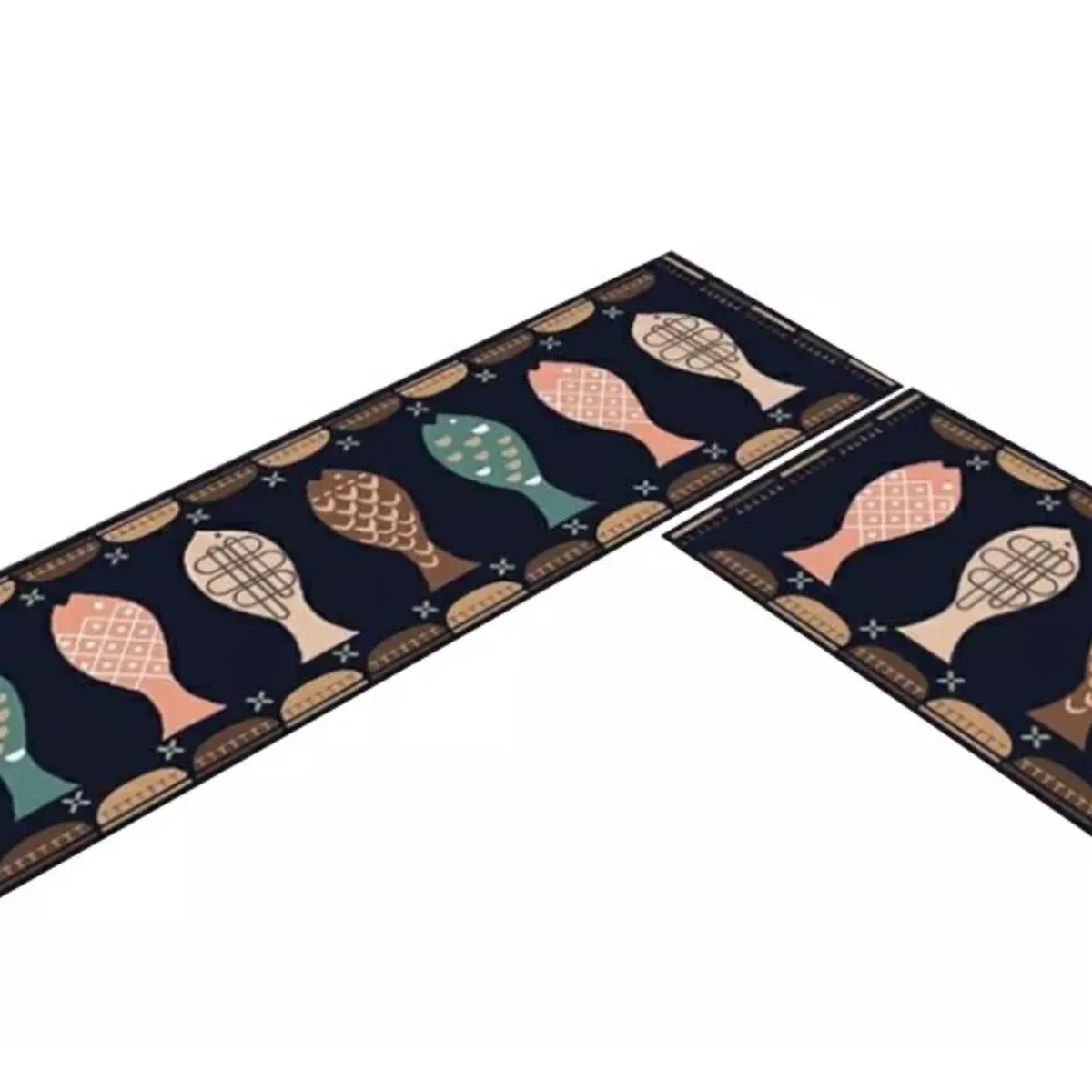 GENERICO - Alfombra Para Cocina Piso Entrada Baño Antideslizante Juego2