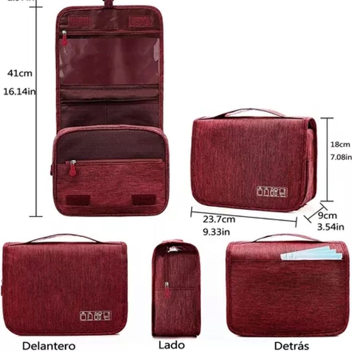 GENERICO - Bolsa De Viaje Cosmético Organizador De Maquillaje Impermeab