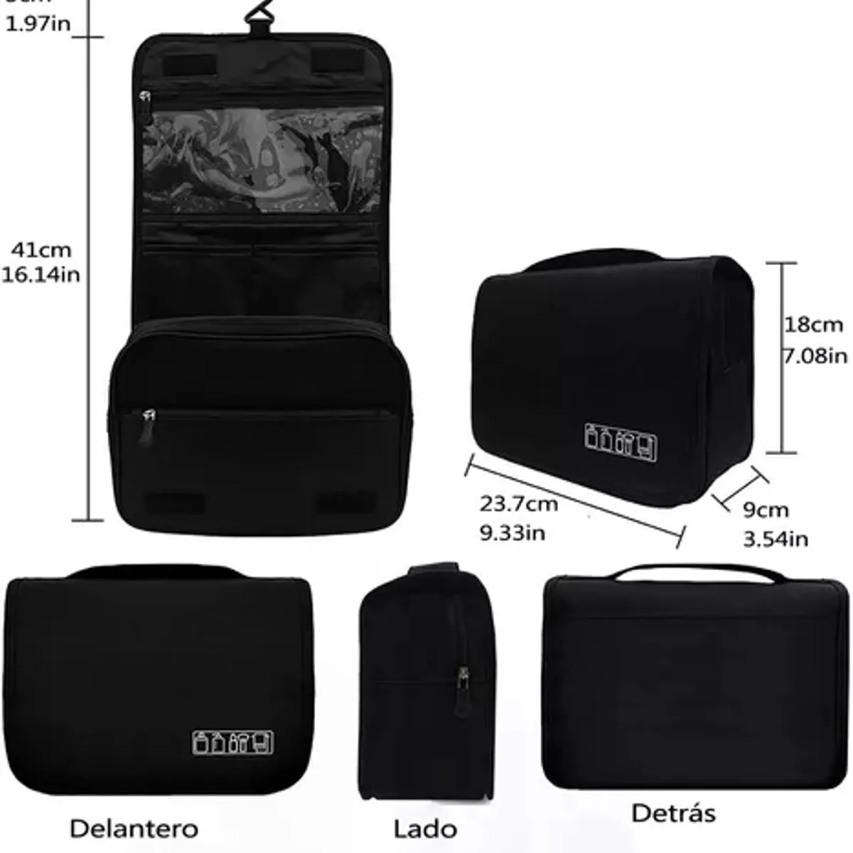 GENERICO - Bolsa De Viaje Cosmético Organizador De Maquillaje Impermeab