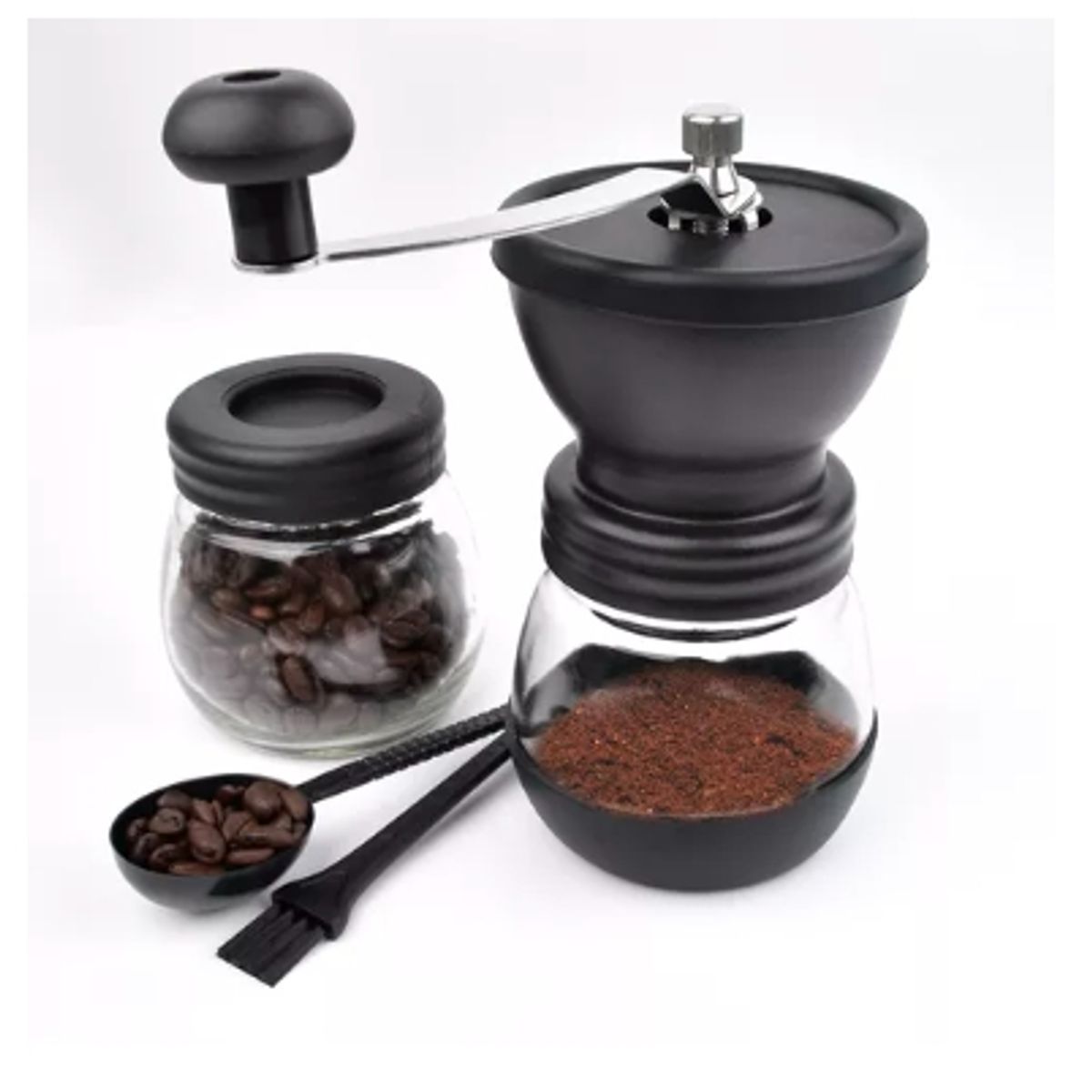 GENERICO - Molinillo De Café Moledor Manual De Granos Café Y Semillas Color Negro