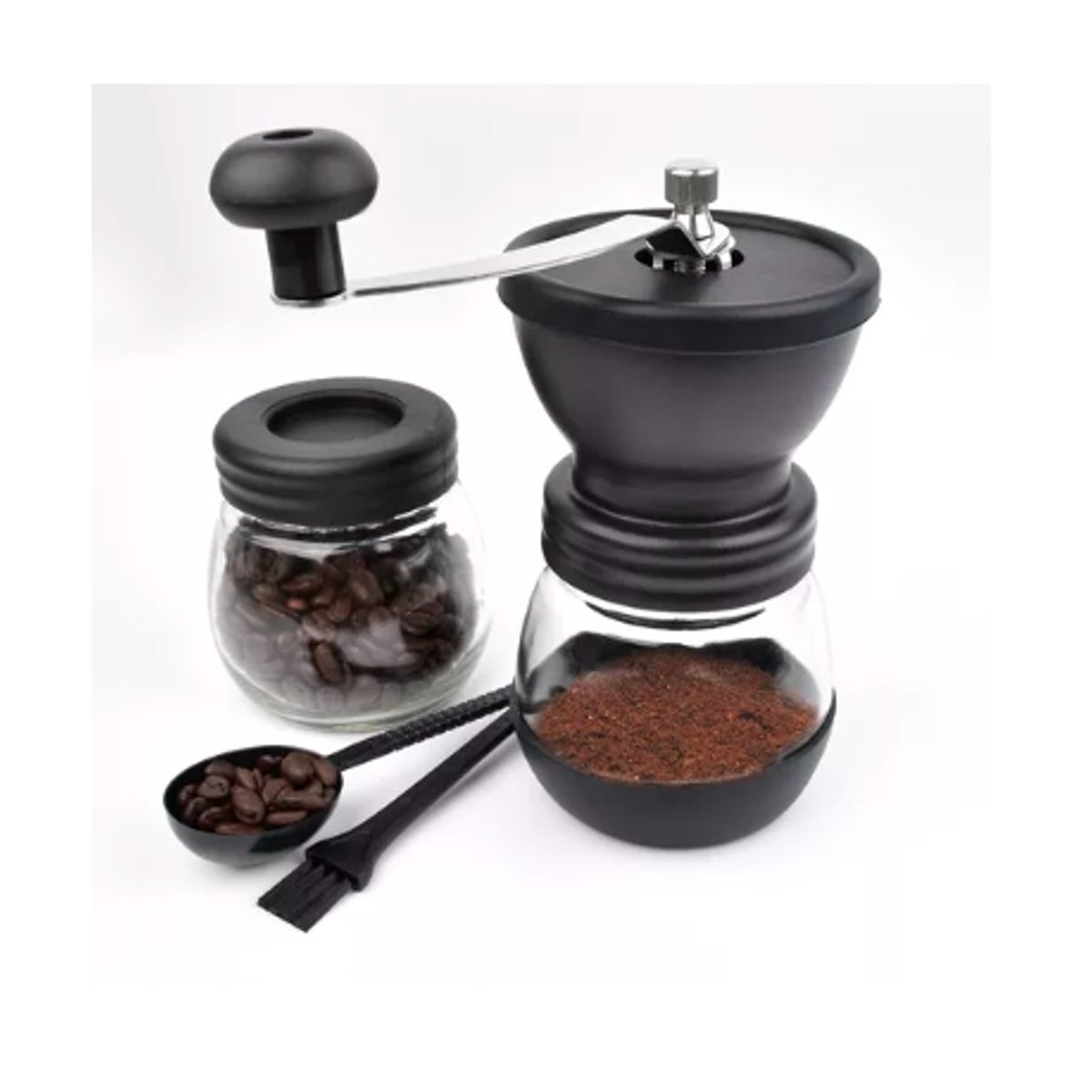 GENERICO - Molinillo De Café Moledor Manual De Granos Café Y Semillas Color Negro