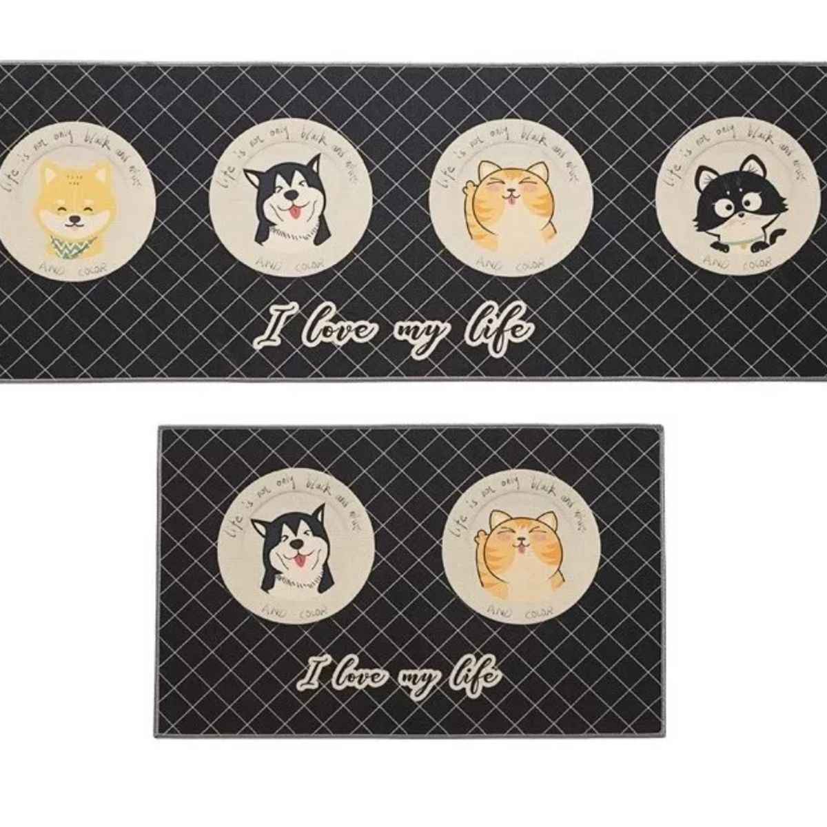 GENERICO - Set 2 Alfombra Cocina Piso Entrada Antideslizant Vario Model