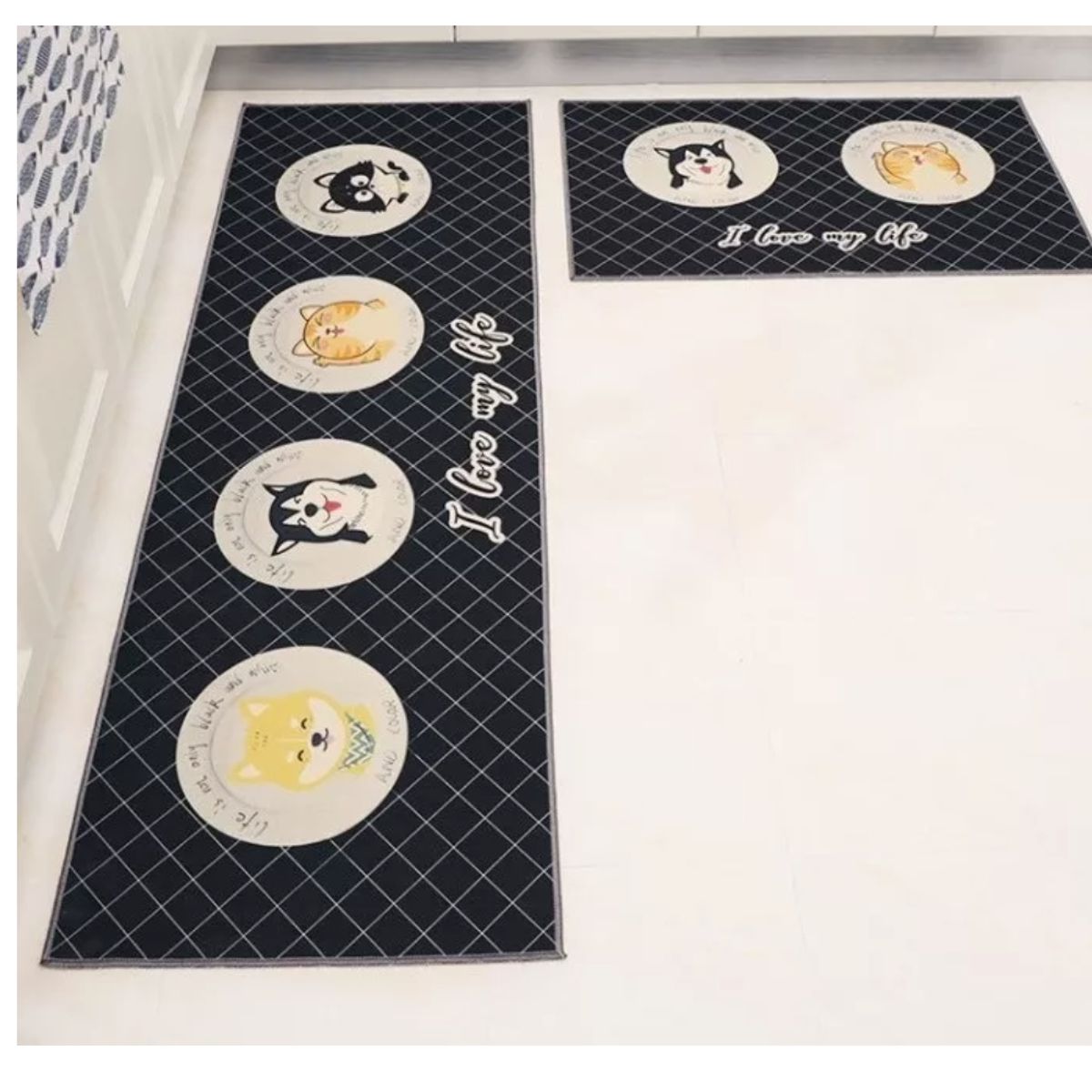 GENERICO - Set 2 Alfombra Cocina Piso Entrada Antideslizant Vario Model