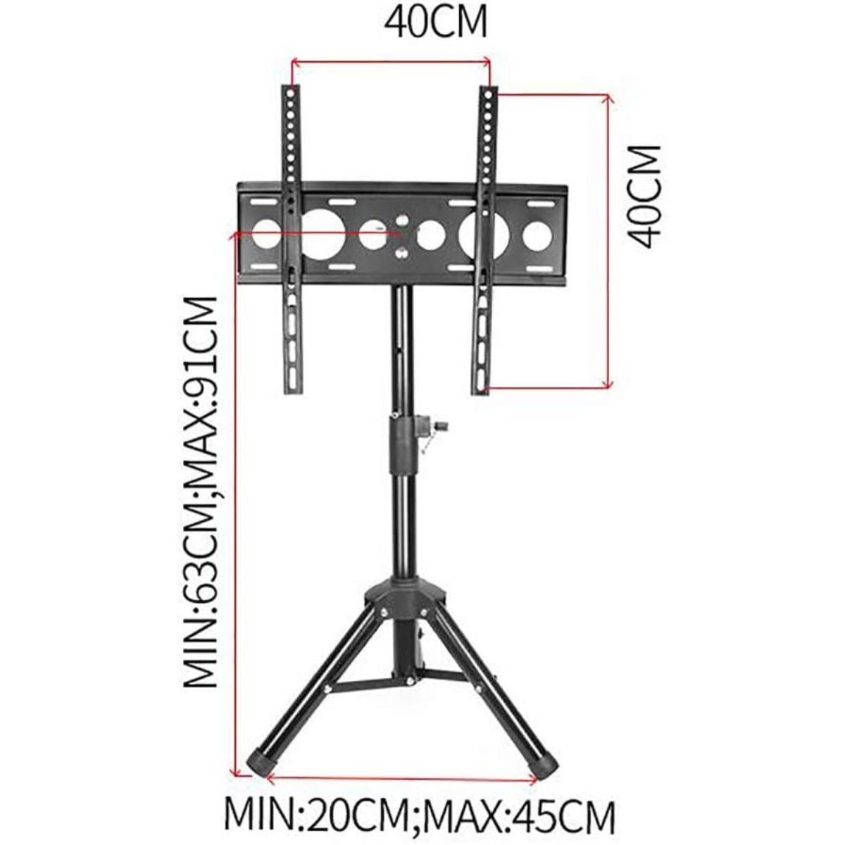 GENERICO - Base Fija Trípode para TV 12 a 43 Pulgadas