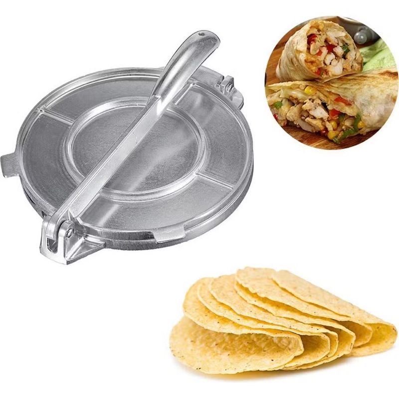 GENERICO - Prensa Para Tortillas 8 Pulgadas Cocina Acero Inoxidable