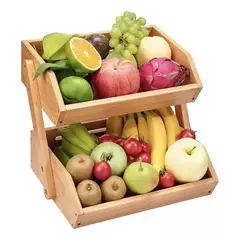 GENERICO - Frutero De Madera Organizador Verdulero Para Cocina