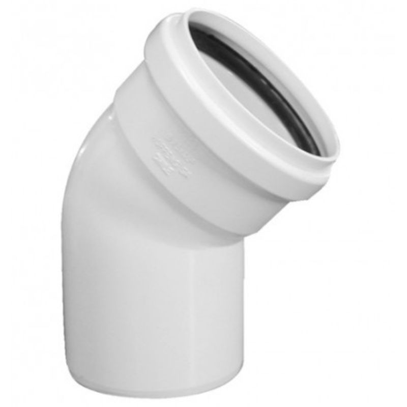 GENERICO - Codo 110 X 45 C/goma Sanitario Blanco