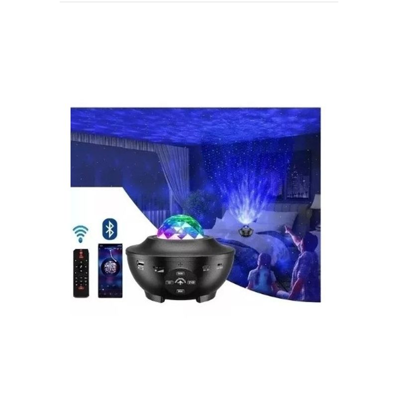 GENERICO - Proyector De Galaxia Estrellas Led Y Sonido Bluetooth