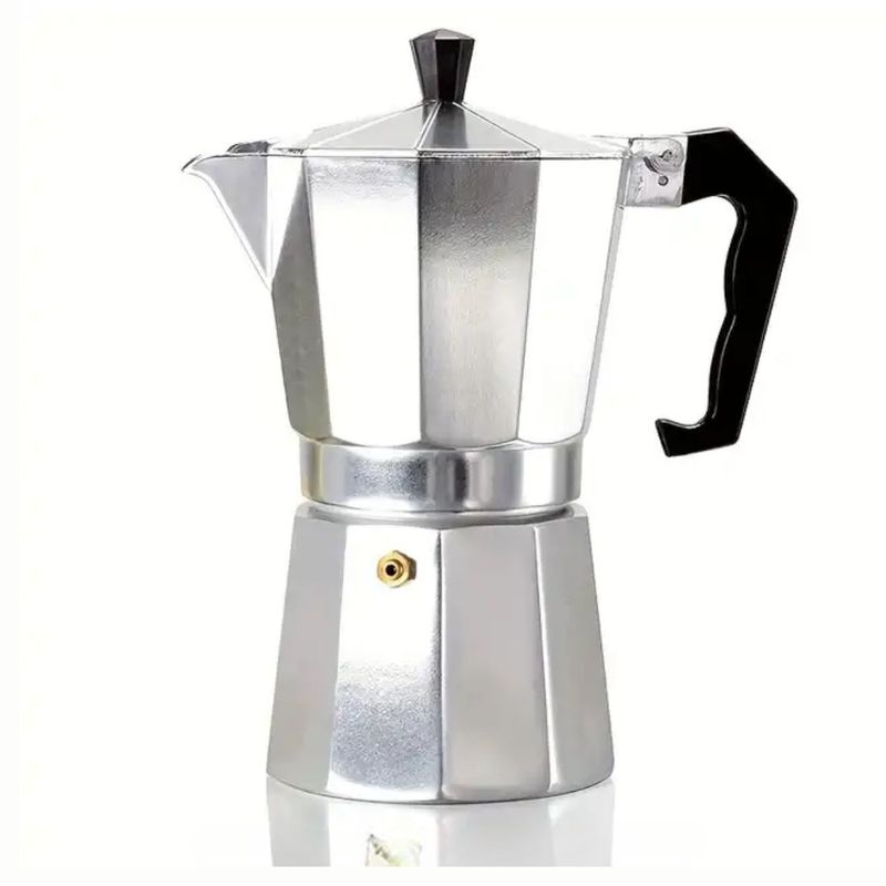 BAZUCA - Cafetera Italiana Aluminio 6 Tazas inoxidable
