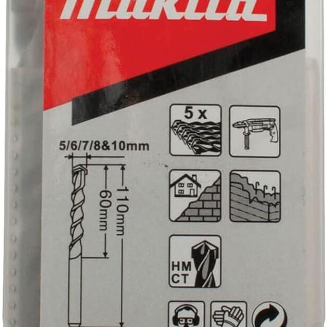 MAKITA - Juego De Brocas De 5 Piezas D-20719