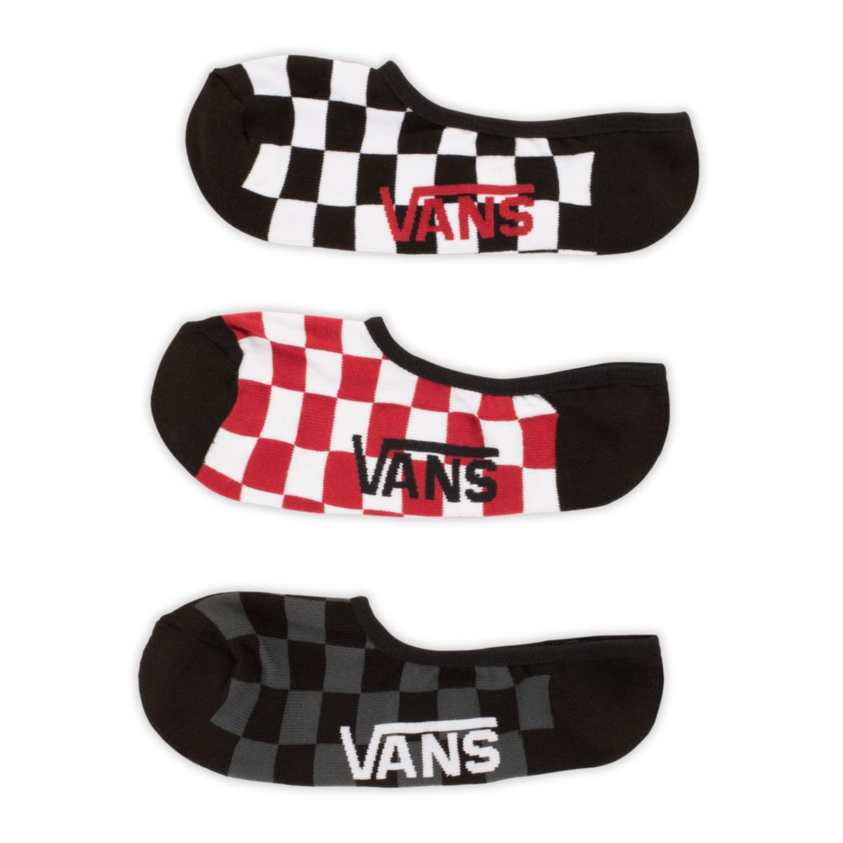 VANS - Calcetín Hombre Classicsupernoshow (3Pk) Red Check VANS